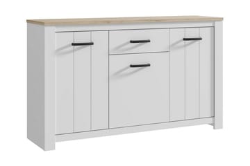Lipasto Luxted 161 cm - Valkoinen/Ruskea - Säilytys - Säilytyskalusteet - Lipasto