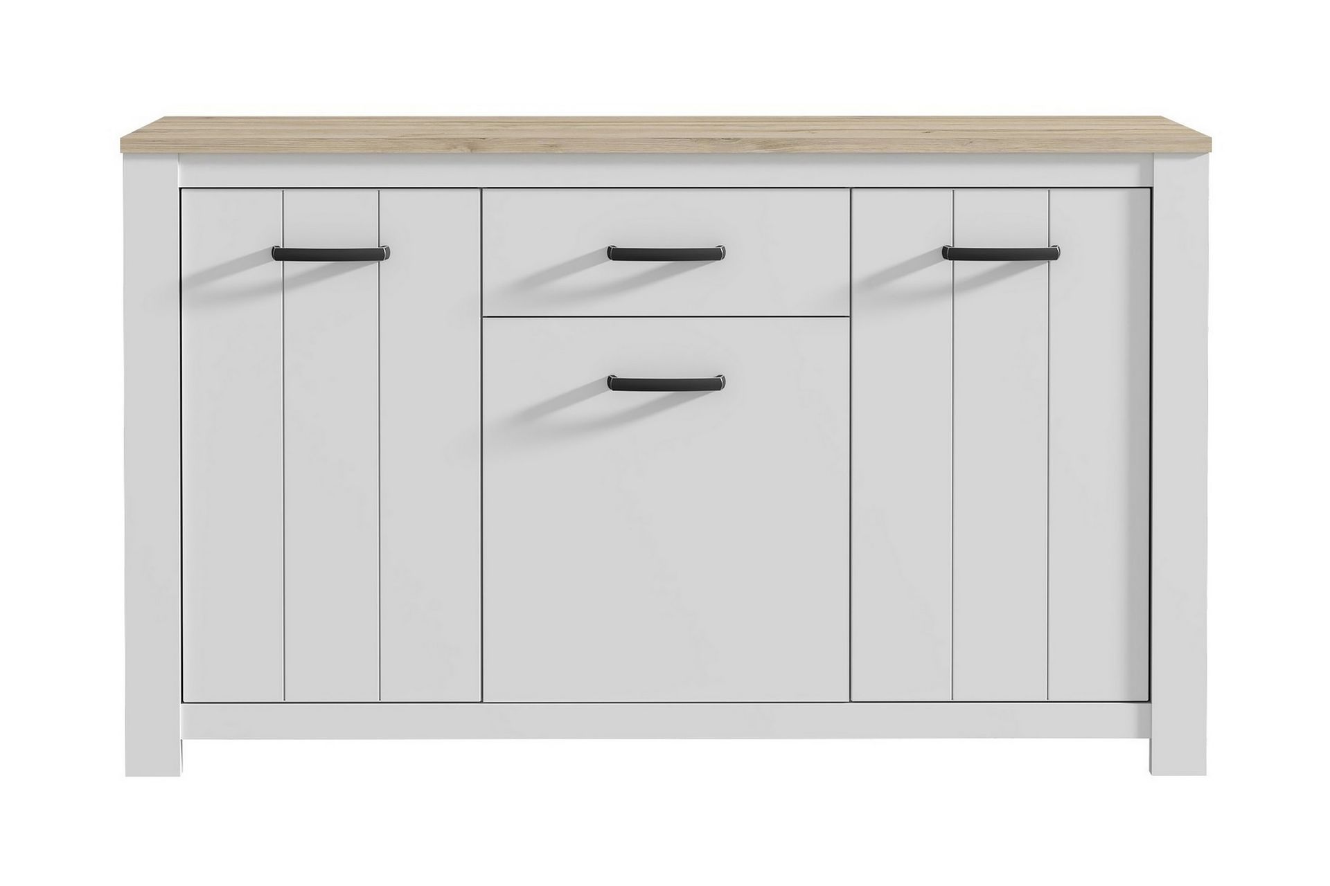 Lipasto Luxted 161 cm - Valkoinen/Ruskea - Säilytys - Säilytyskalusteet - Lipasto
