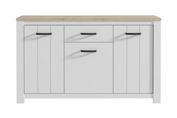 Lipasto Luxted 161 cm - Valkoinen/Ruskea - Säilytys - Säilytyskalusteet - Lipasto