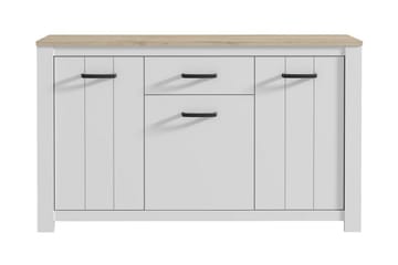 Lipasto Luxted 161 cm - Valkoinen/Ruskea - Säilytys - Säilytyskalusteet - Lipasto