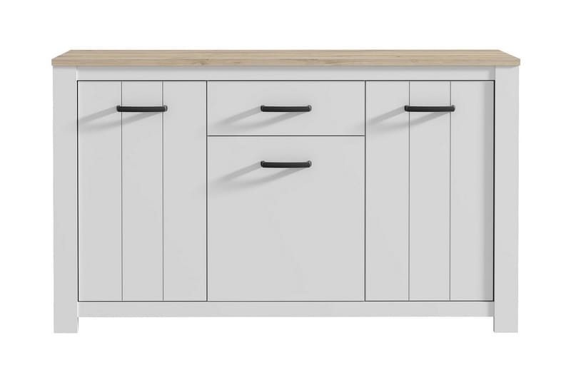 Lipasto Luxted 161 cm - Valkoinen/Ruskea - Säilytys - Säilytyskalusteet - Lipasto