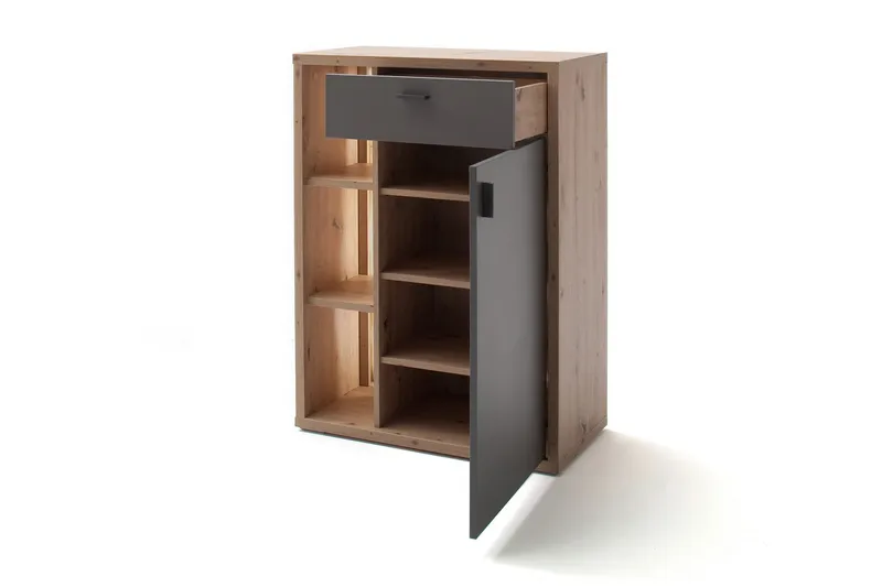 Lipasto Morrols 37x76 cm - Harmaa/Luonnonväri - Säilytys - Säilytyskalusteet - Lipasto