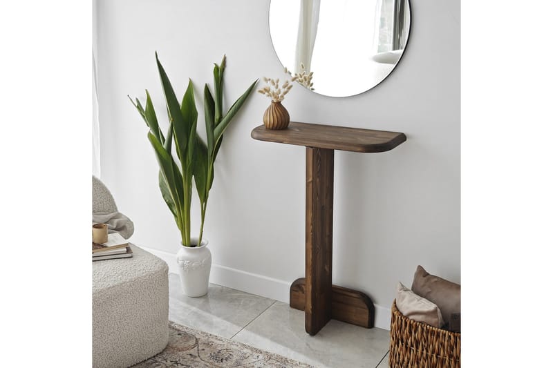 Lipasto Nariyuki - Pähkinä - Huonekalut - Pöytä & ruokailuryhmä - Apupöytä & sivupöytä - Jalustapöytä & pylväspöytä