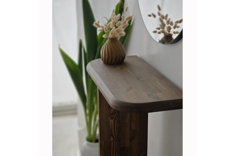 Lipasto Nariyuki - Pähkinä - Huonekalut - Pöytä & ruokailuryhmä - Apupöytä & sivupöytä - Jalustapöytä & pylväspöytä