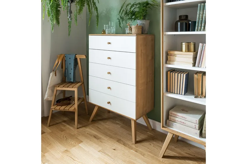 Lipasto Nature Luonnonväri/Valkoinen - VOX - Säilytys - Säilytyskalusteet - Lipasto