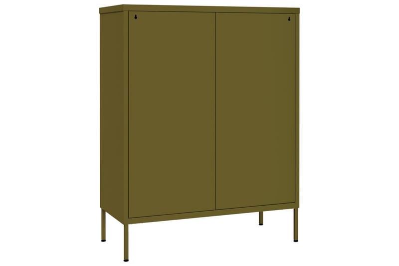 Lipasto oliivinvihreä 80x35x101,5 cm teräs - Säilytys - Säilytyskalusteet - Lipasto