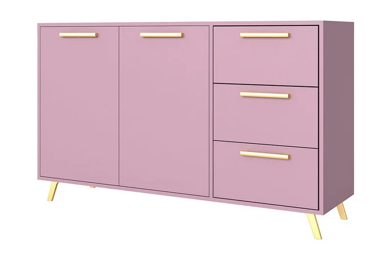 Lipasto Ordino 41x139 cm - Liila/Kulta - Säilytys - Säilytyskalusteet - Lipasto