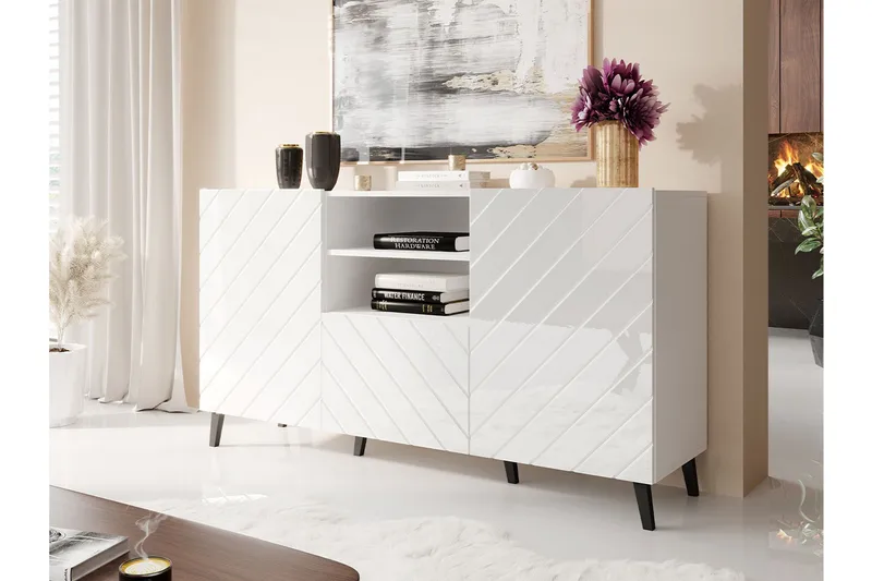 Lipasto Osteto 150 cm - Valkoinen - Säilytys - Säilytyskalusteet - Lipasto