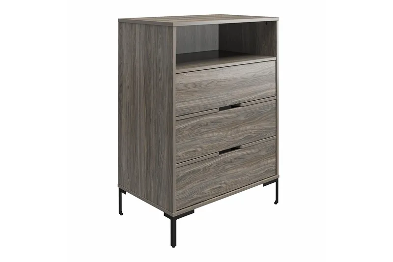 Lipasto Rayburn Harmaa - Dorel Home - Säilytys - Säilytyskalusteet - Lipasto