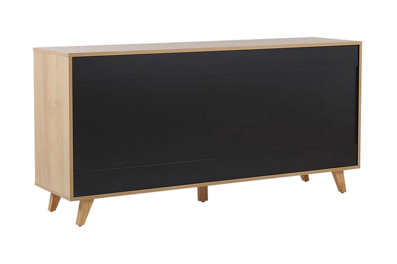 Lipasto Rimniton 155 cm - Vaalea puu / valkoinen - Säilytys - Säilytyskalusteet - Lipasto