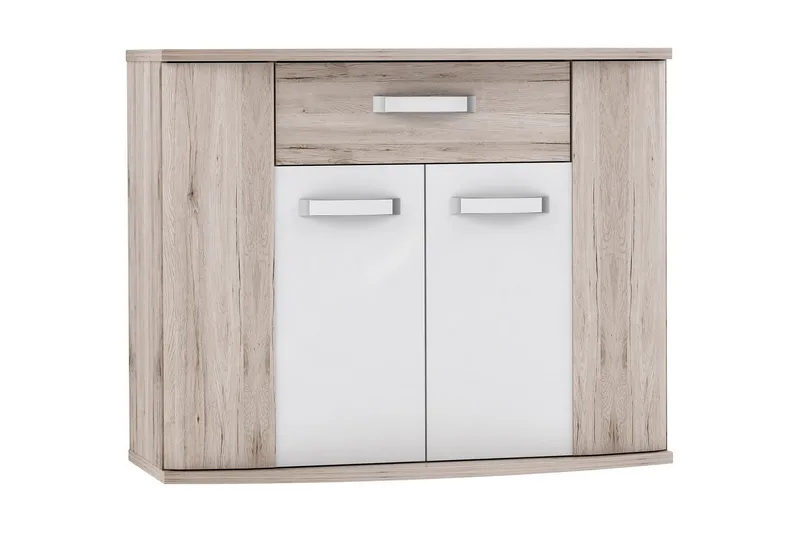 Lipasto Scarborough 99 cm, Ruskea/Valkoinen