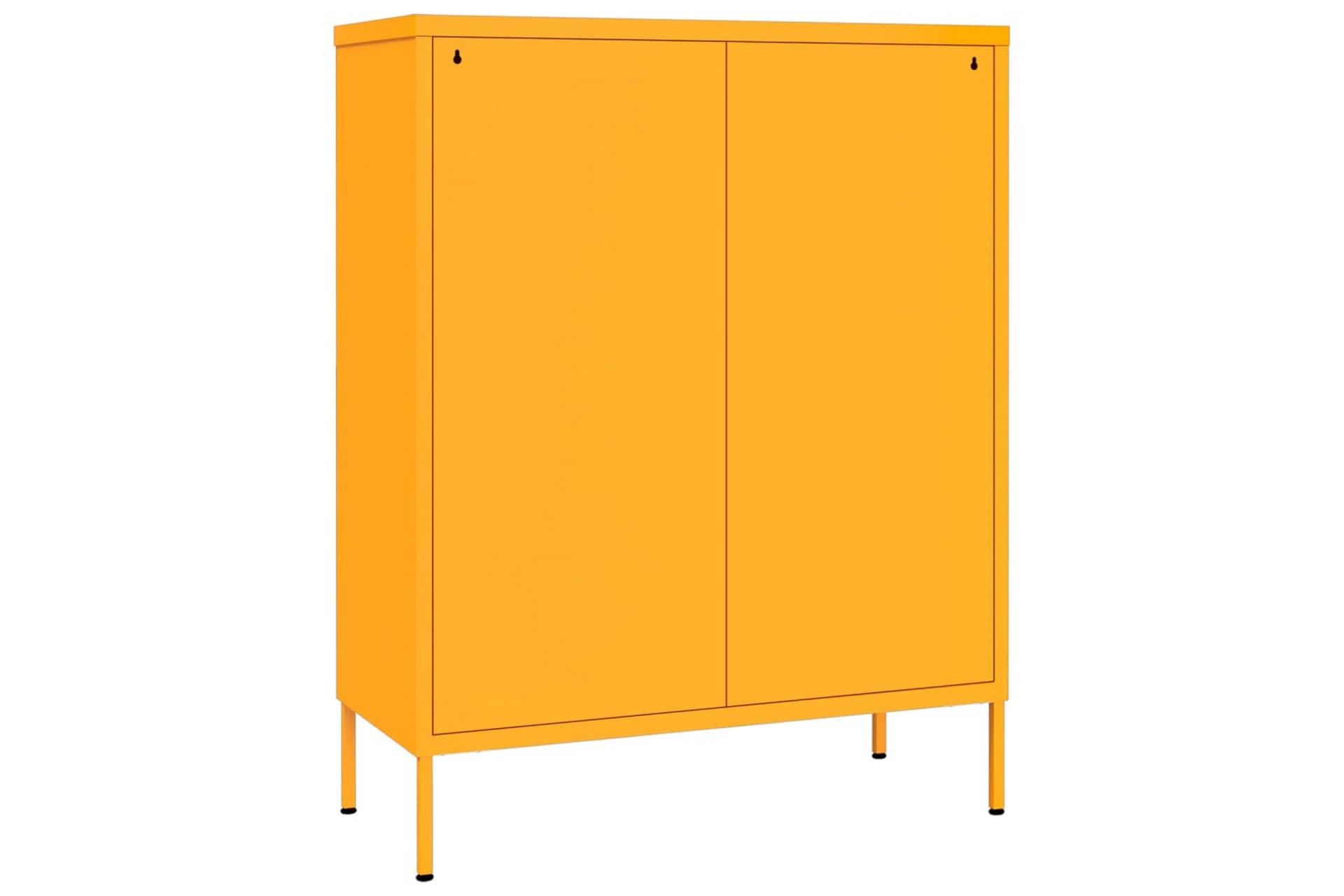 Lipasto sinapinkeltainen 80x35x101,5 cm teräs - Säilytys - Säilytyskalusteet - Lipasto