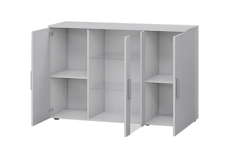 Lipasto Soho 41x120 cm LED-valaistus - Tammi/Musta - Säilytys - Säilytyskalusteet - Lipasto