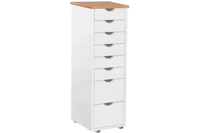 Lipasto Tangen 39x34 cm 8 laatikkoa - Valkoinen - Säilytys - Säilytyskalusteet - Lipasto