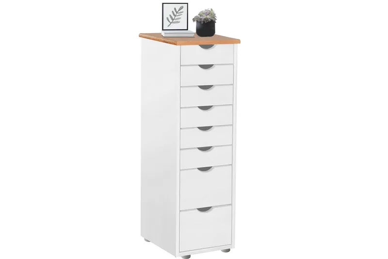 Lipasto Tangen 39x34 cm 8 laatikkoa - Valkoinen - Säilytys - Säilytyskalusteet - Lipasto