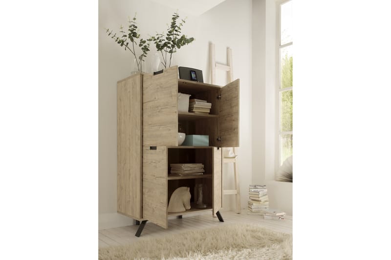 Lipasto Terreno 106 cm 4 ovea - SherwoodTammi - Säilytys - Eteisen säilytys