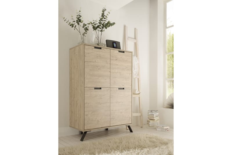 Lipasto Terreno 106 cm 4 ovea - SherwoodTammi - Säilytys - Eteisen säilytys