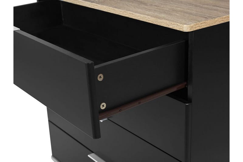 Lipasto Ticaboo 79 cm - Musta - Säilytys - Säilytyskalusteet - Lipasto