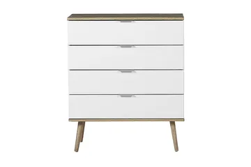 Lipasto Ticaboo 79 cm - Valkoinen - Säilytys - Säilytyskalusteet - Lipasto