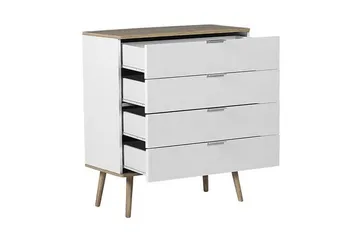 Lipasto Ticaboo 79 cm - Valkoinen - Säilytys - Säilytyskalusteet - Lipasto