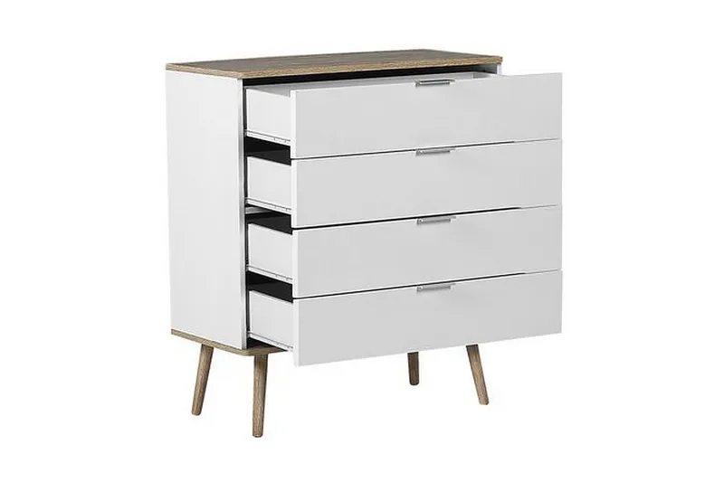 Lipasto Ticaboo 79 cm - Valkoinen - Säilytys - Säilytyskalusteet - Lipasto