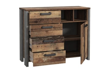 Lipasto Treknow 107 cm - Ruskea/Harmaa - Säilytys - Säilytyskalusteet - Lipasto