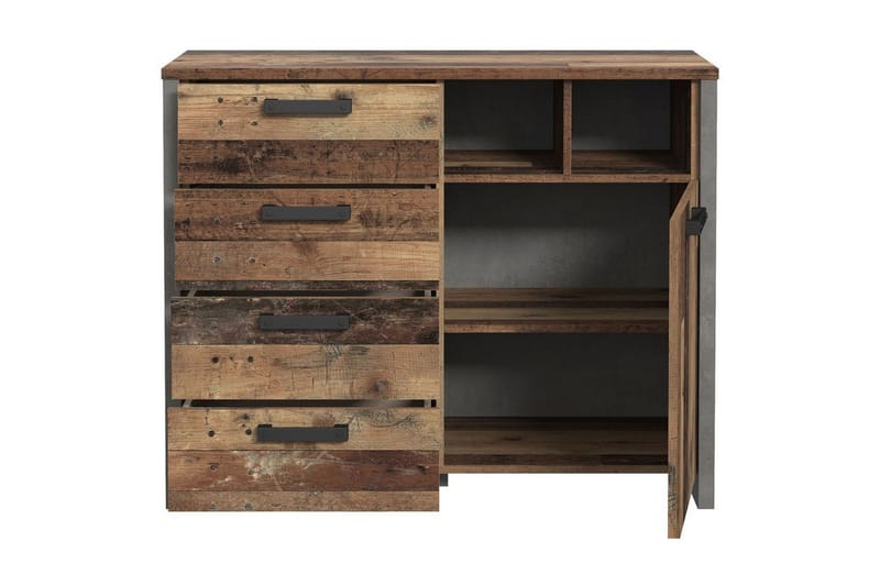 Lipasto Treknow 107 cm - Ruskea/Harmaa - Säilytys - Säilytyskalusteet - Lipasto