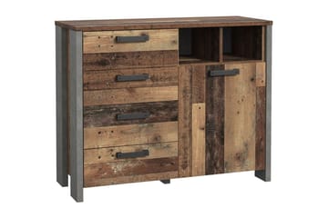 Lipasto Treknow 107 cm - Ruskea/Harmaa - Säilytys - Säilytyskalusteet - Lipasto