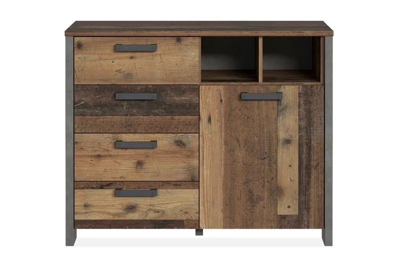 Lipasto Treknow 107 cm - Ruskea/Harmaa - Säilytys - Säilytyskalusteet - Lipasto