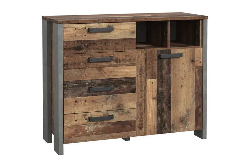 Lipasto Treknow 107 cm, Ruskea/Harmaa