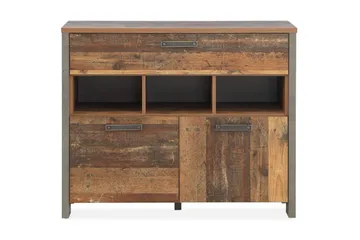 Lipasto Treknow 107 cm - Ruskea/Harmaa - Säilytys - Säilytyskalusteet - Lipasto