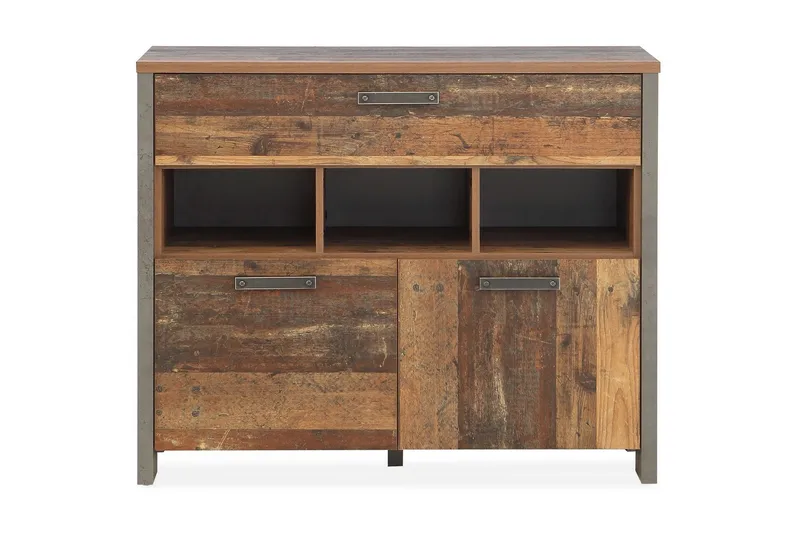 Lipasto Treknow 107 cm - Ruskea/Harmaa - Säilytys - Säilytyskalusteet - Lipasto