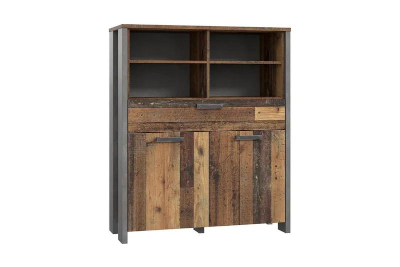 Lipasto Treknow 107 cm, Ruskea/Harmaa