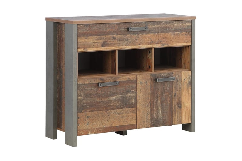 Lipasto Treknow 107 cm, Ruskea/Harmaa