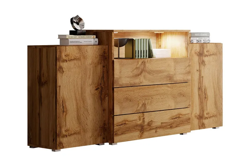 Lipasto Turowo 39x150 cm LED - Luonnonväri - Säilytys - Säilytyskalusteet - Lipasto