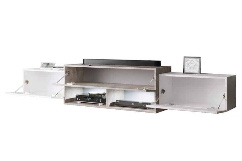 Lipasto Turowo 39x150 cm LED - Valkoinen - Säilytys - Eteisen säilytys