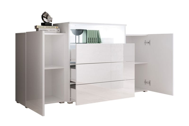 Lipasto Turowo 39x150 cm LED - Valkoinen - Säilytys - Säilytyskalusteet - Lipasto