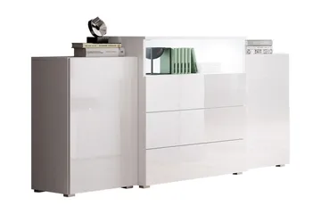 Lipasto Turowo 39x150 cm LED - Valkoinen - Säilytys - Säilytyskalusteet - Lipasto