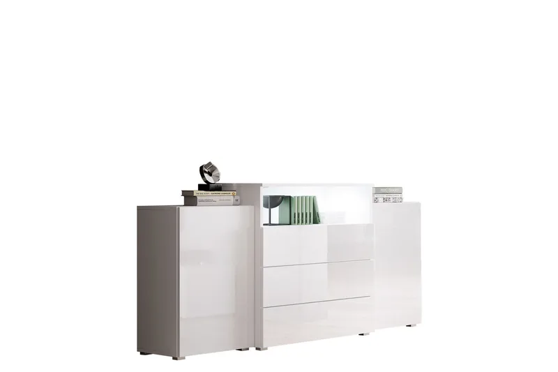 Lipasto Turowo 39x150 cm LED - Valkoinen - Säilytys - Säilytyskalusteet - Lipasto