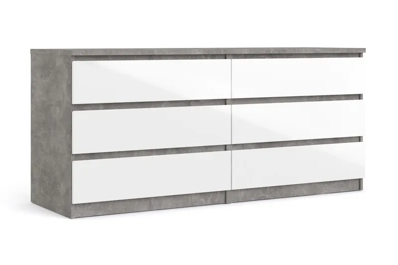 Lipasto Ummaham 50x154 cm, Valkoinen/Harmaa