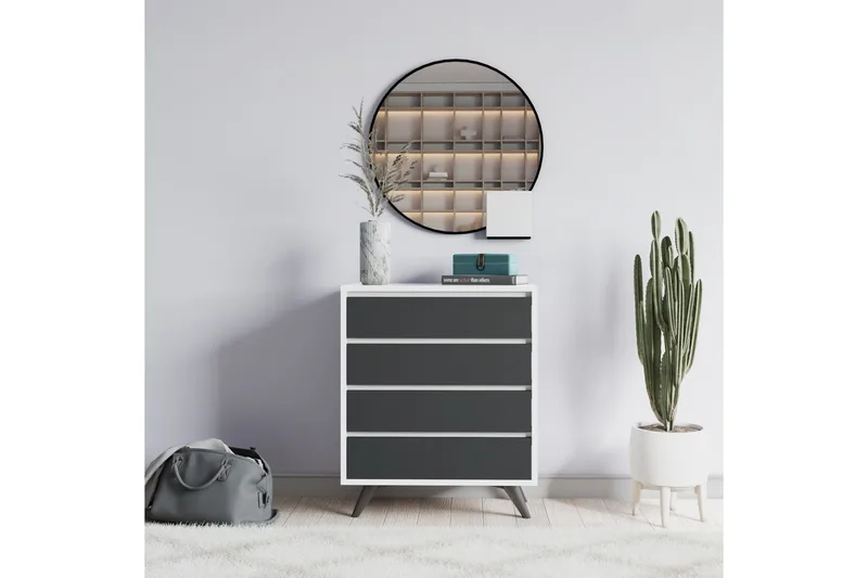 Lipasto Urgby 70x86 cm - Valkoinen - Säilytys - Säilytyskalusteet - Lipasto