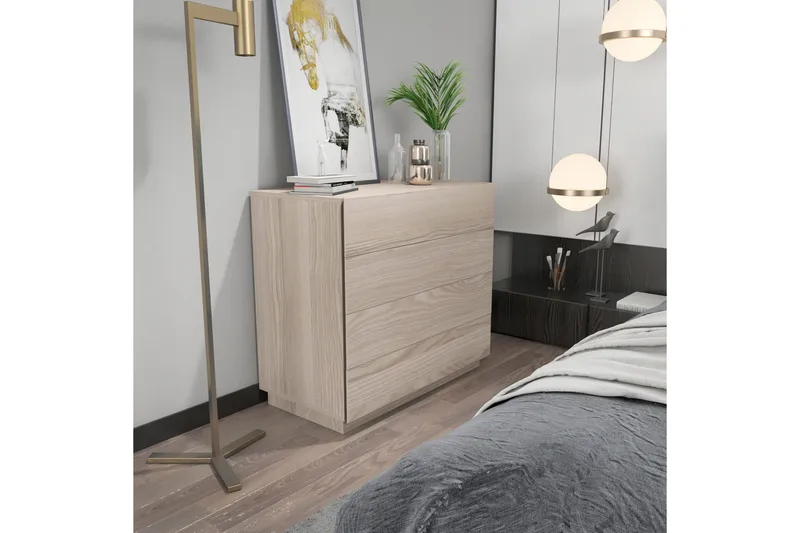 Lipasto Urgby 90x81,6 cm - Ruskea - Säilytys - Säilytyskalusteet - Lipasto