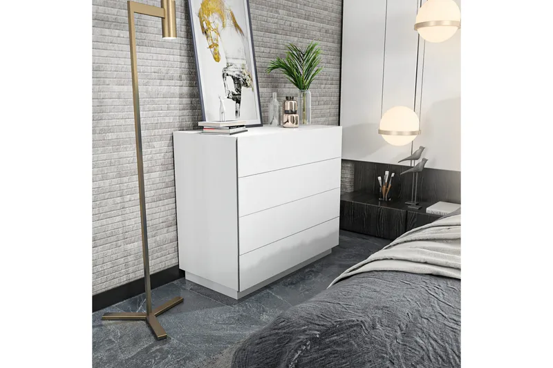 Lipasto Urgby 90x81,6 cm - Valkoinen - Säilytys - Säilytyskalusteet - Lipasto