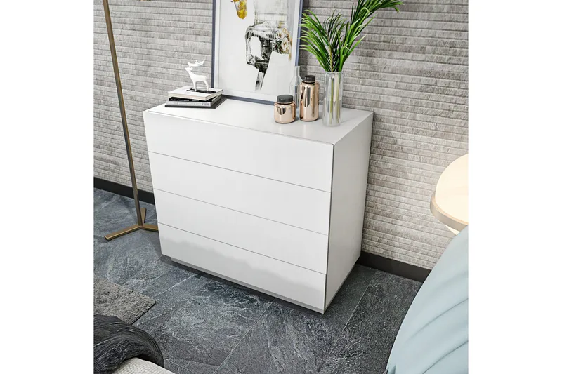 Lipasto Urgby 90x81,6 cm - Valkoinen - Säilytys - Säilytyskalusteet - Lipasto