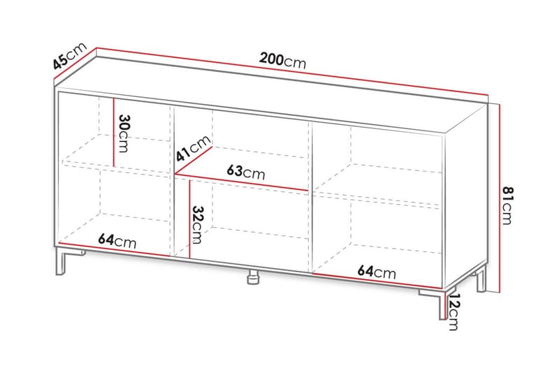 Lipasto - Valkoinen - Säilytys - Säilytyskalusteet - Lipasto