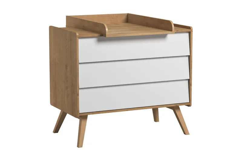 Lipasto Vintage Puu/Luonnonväri/Valkoinen - VOX - Säilytys - Säilytyskalusteet - Lipasto