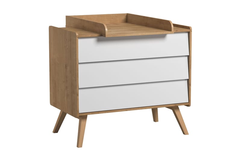 Lipasto Vintage Puu/Luonnonväri/Valkoinen - VOX - Säilytys - Säilytyskalusteet - Lipasto