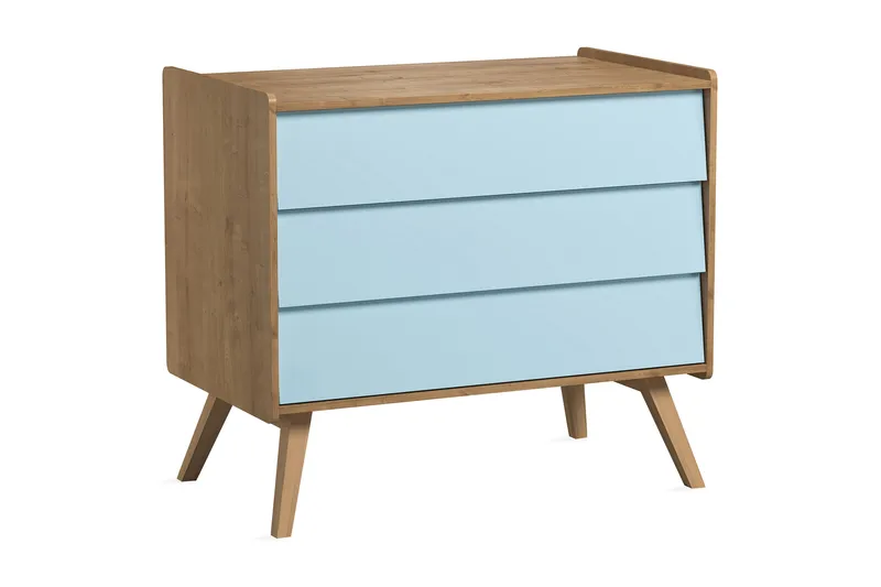 Lipasto Vintage Puu/Luonnonväri/Sininen, VOX