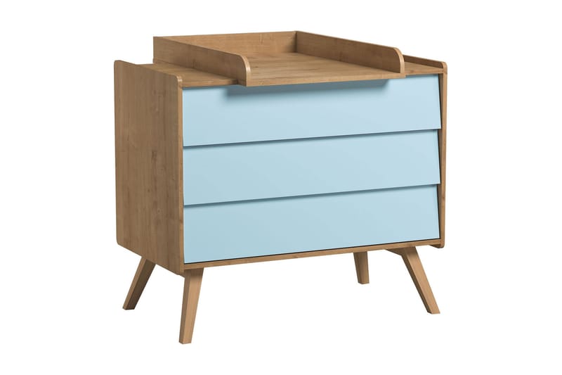 Lipasto Vintage Puu/Luonnonväri/Sininen - VOX - Säilytys - Säilytyskalusteet - Lipasto