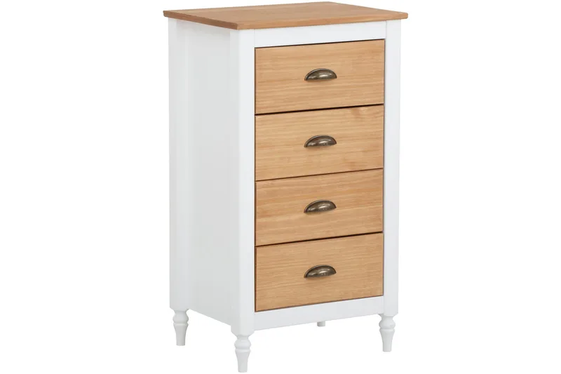 Lipasto Westenhanger 45x35 cm 4 laatikkoa - Valkoinen - Säilytys - Säilytyskalusteet - Lipasto